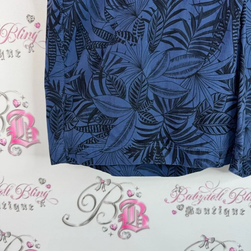 Banana Republic shorts Aiden short tropical floral Navy Leaf Pattern Shorts